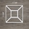 Ekena Millwork Small Marion Decorative Fretwork Wall Panels in Architectural Grade PVC, 11 3/8"W x 11 3/8"H x 3/8"T WALP12X12MAR - alternate 2